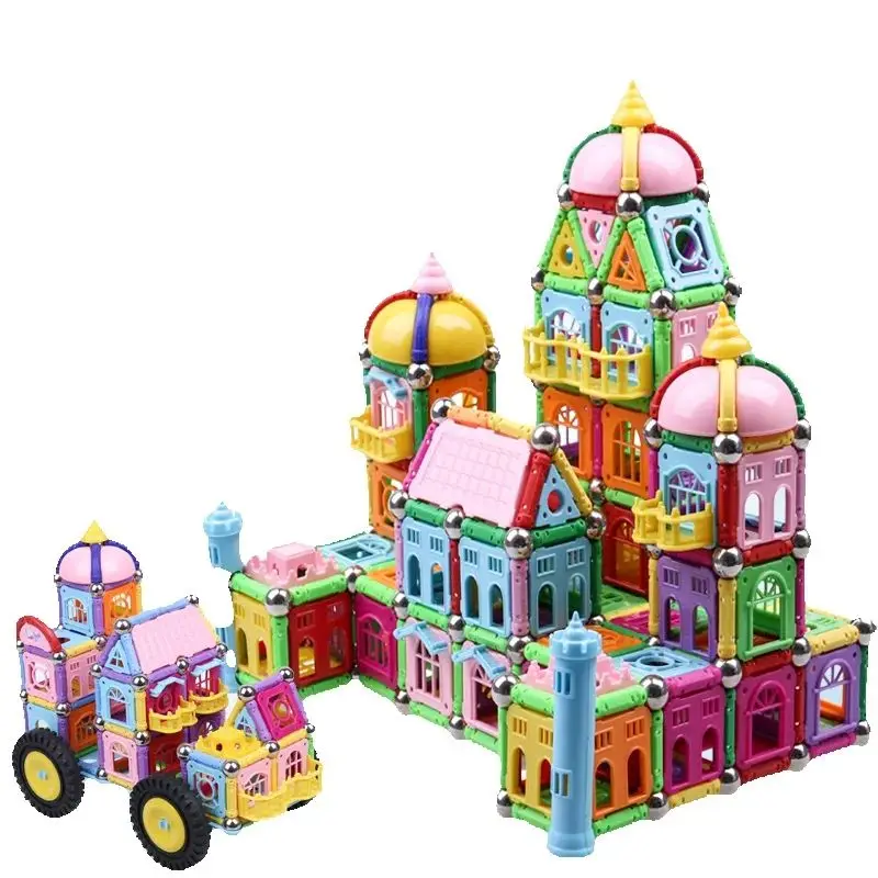 Bâton magnétique pour construction de château, jouet éducatif pour enfant, 268 pièces