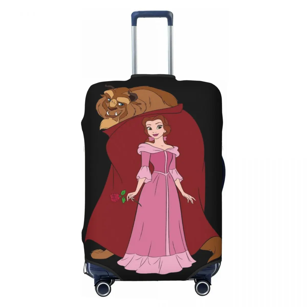 

Custom Funny Beauty And The Beast Movie Luggage Cover Protector Elastic Travel Suitcase Covers