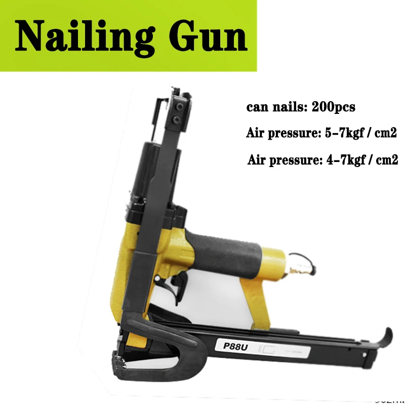 

2026 P88U Pneumatic Nailing Gun Brown Ship Gun 200pcs For Naling Sofa Cushion Cloth Blanket Pneumatic Nail Gun Air Stapler
