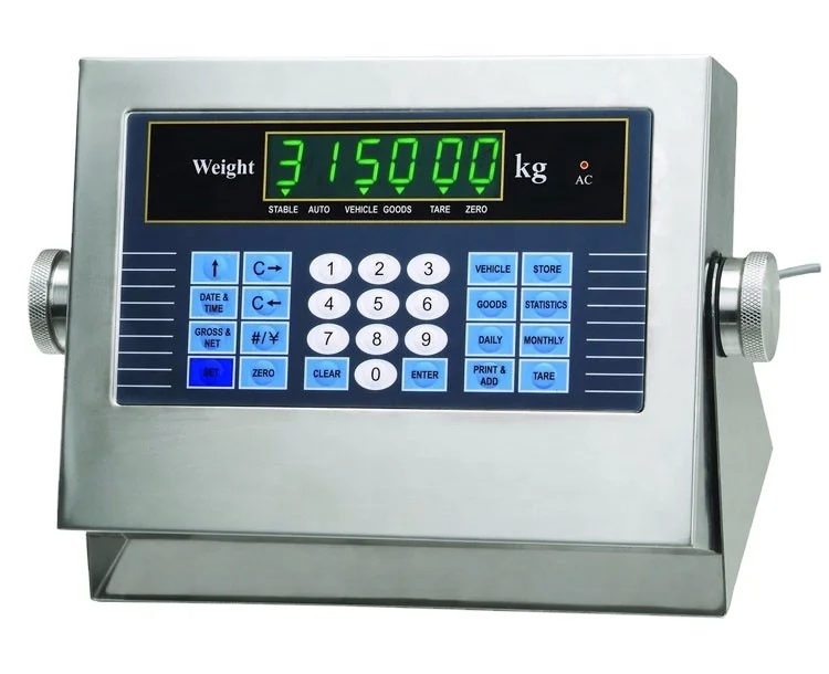 XK315A6GB Stainless Steel LED Platform Weighing Scale Indicator with Printer RS232 RS485 ODM OEM Support KG Unit