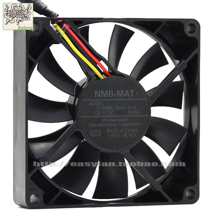 

Jinlingge для NMB-MAT Minebea 3106RL-04W-S19 DC 8CM 8015 охлаждающий вентилятор