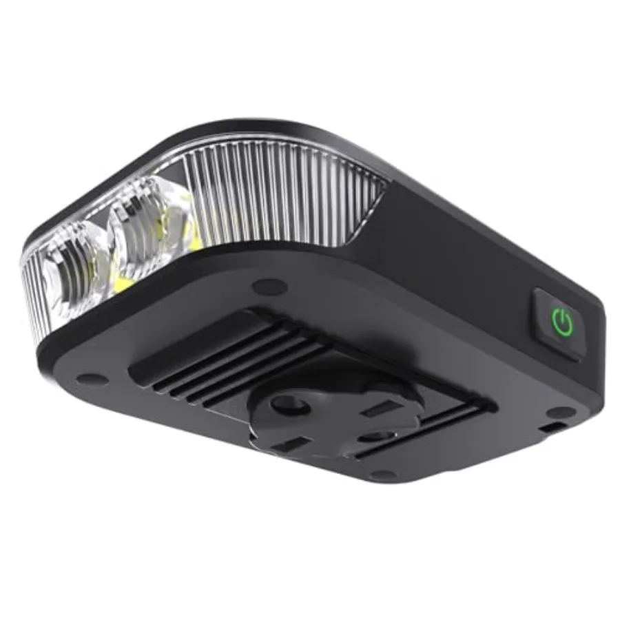 

FR500 Bike Front Light for Night Daytime Riding, Compatible with Garmin/Wahoo Computers, 6 Modes, Auto On/Off, Side Visible, US
