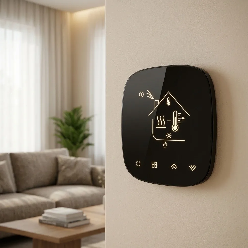 Energy Saving For WiFi Thermostat for Residential Heating Systems with Filter Change Reminder Feature Energy Saving