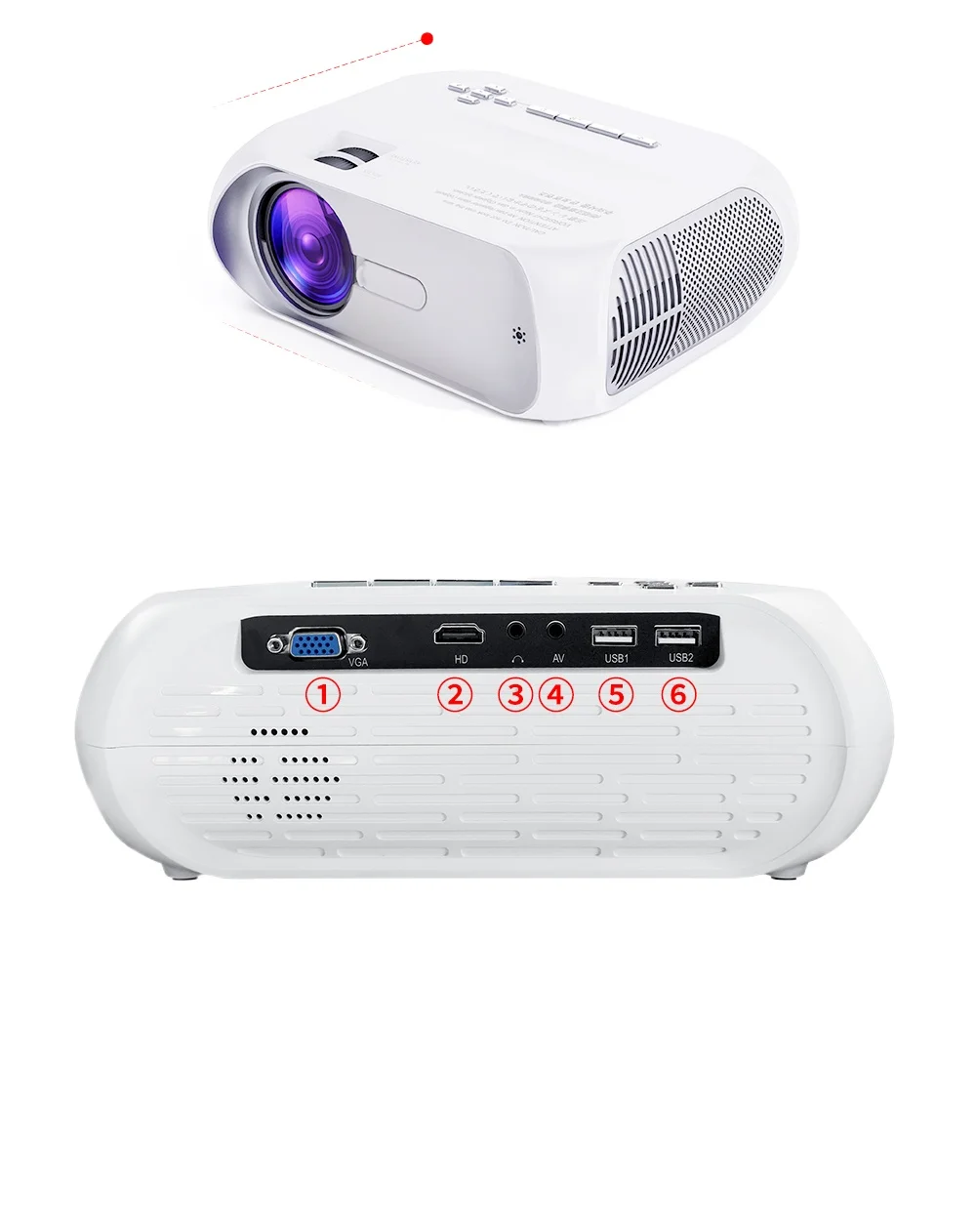 

4000 Lumens Lcd Led 4k Projector For Home Theatre System