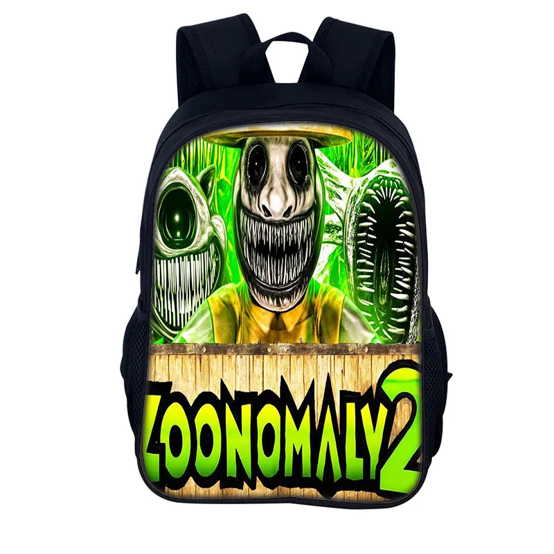 Cartoon Youthful Funny Zoonomaly 2 Student School Bags Notebook Backpacks 3D Printed Oxford Waterproof Boys/Girls Travel Bags