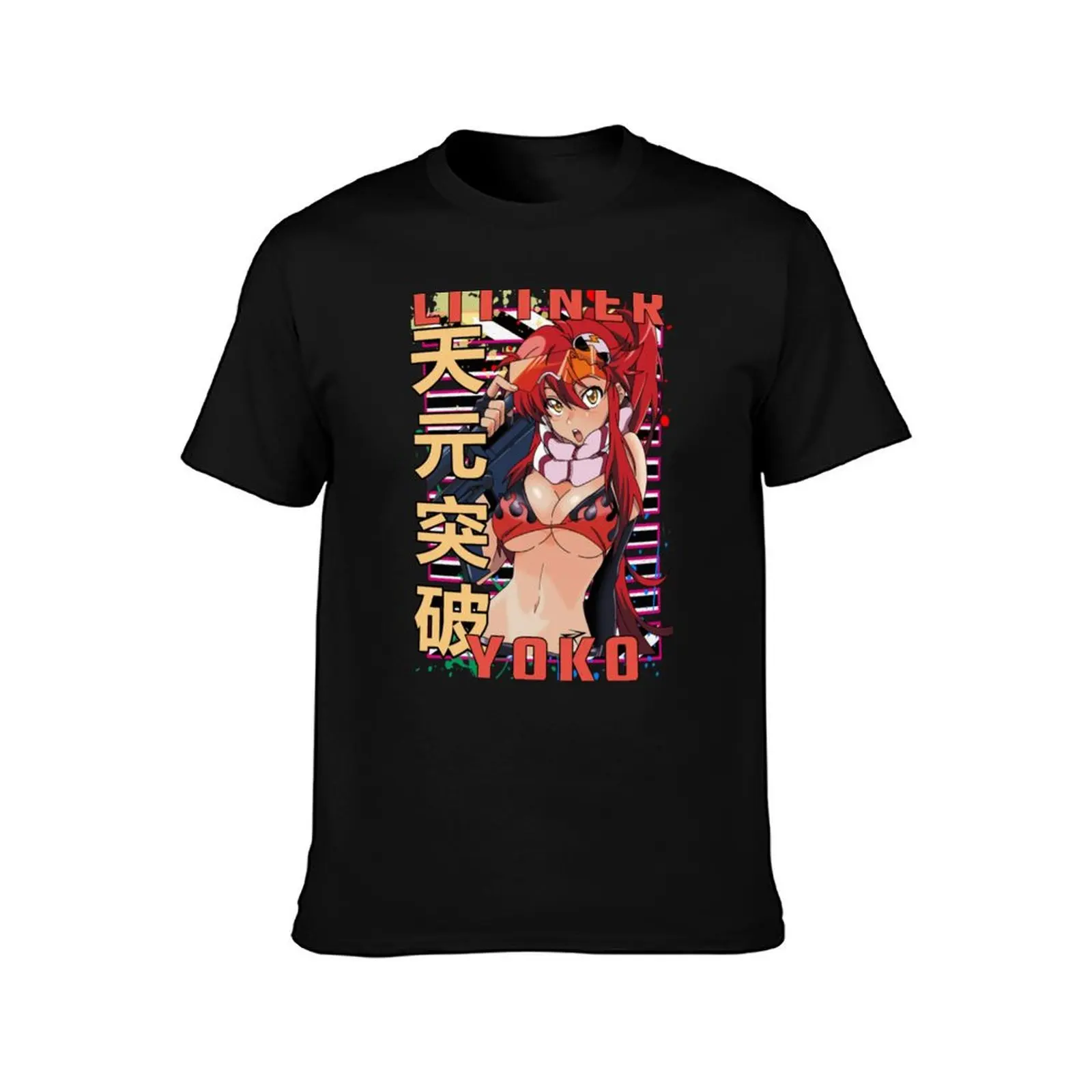 Yoko Littner Gurren Lagann Anime design Gift Anime T-Shirt vintage anime shirt figures Short sleeve tee men