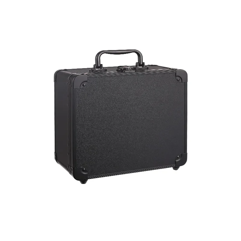 Large Capacity Cosmetic Case with LED Mirror Magnetic Closure Removable Divider Portable Travel Makeup Storage Organizer For