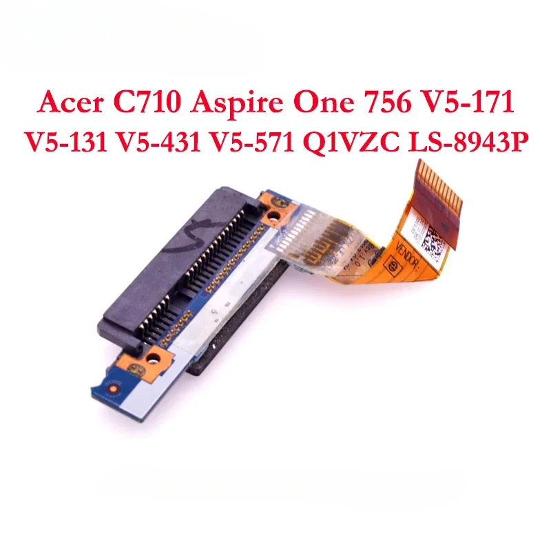 HDD Hard Drive Board Connector with HDD Cable for Acer Chromebook C710 Aspire One 756 V5-171 V5-571 Q1VZC LS-8943P