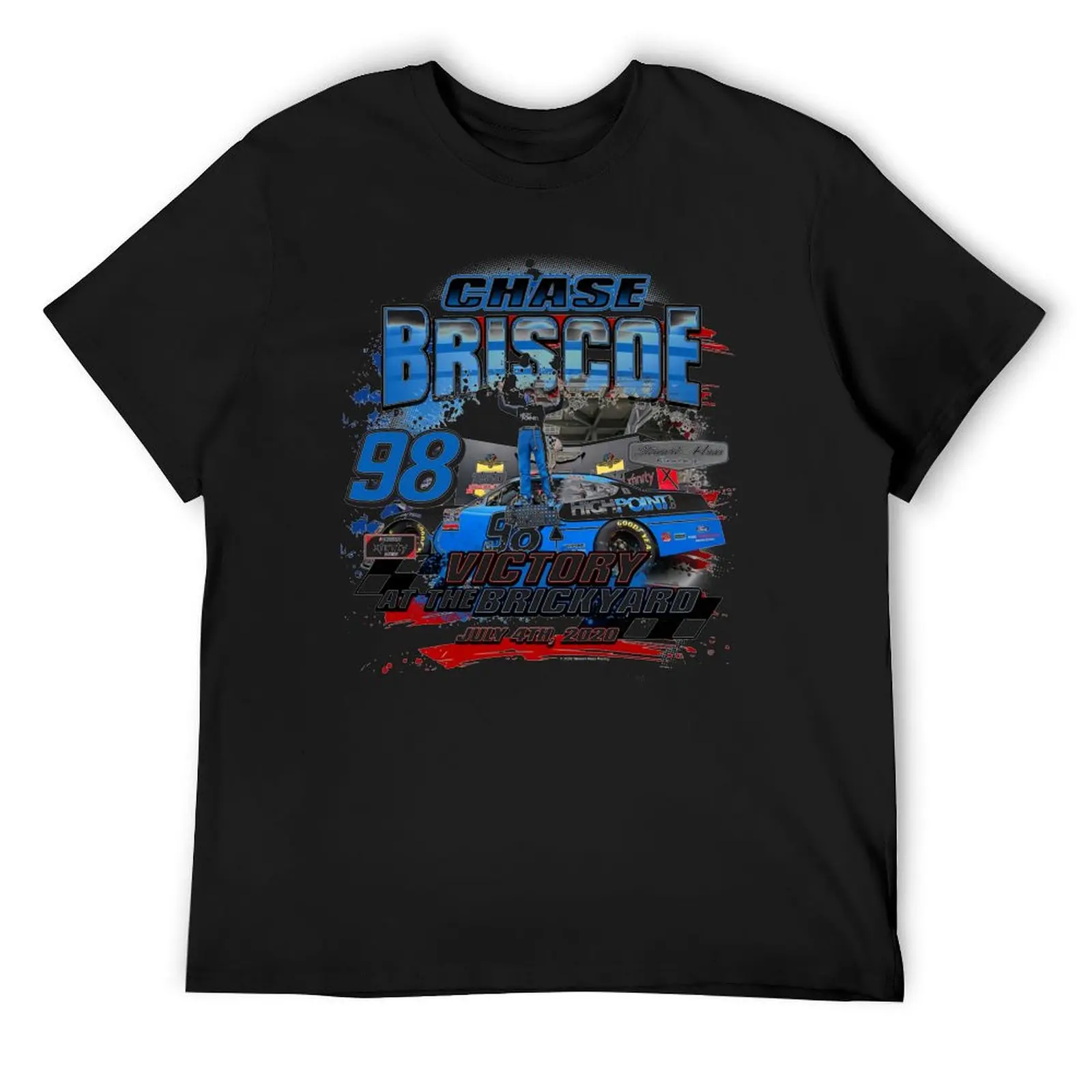 

Chase Briscoe 2020 Indianapolis Brickyard Race Win T-Shirt sublime tops vintage clothes men t shirts high quality