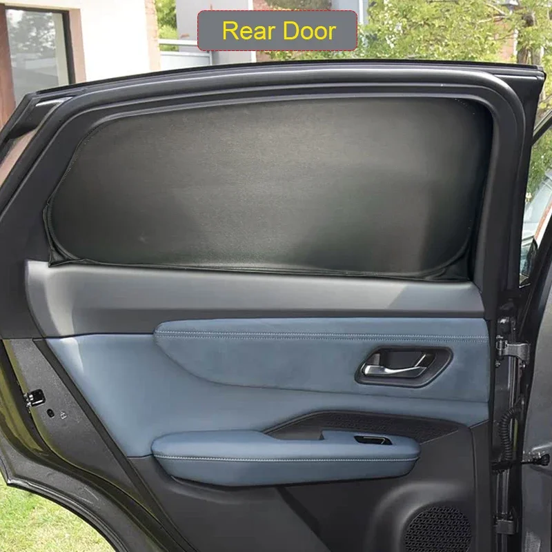 Car Black Window Privacy Sunshade Anti-UV Heat Insulation Protect Cover For NISSAN ARIYA FE0 2023-Present Interior Accessory