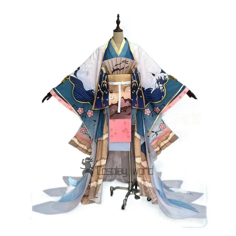 لعبة Onmyoji Seawatch Kingyo أزياء تنكرية للخادمة توقظ أزياء أنيمي لعب الأدوار أزياء حفلات الهالوين للنساء