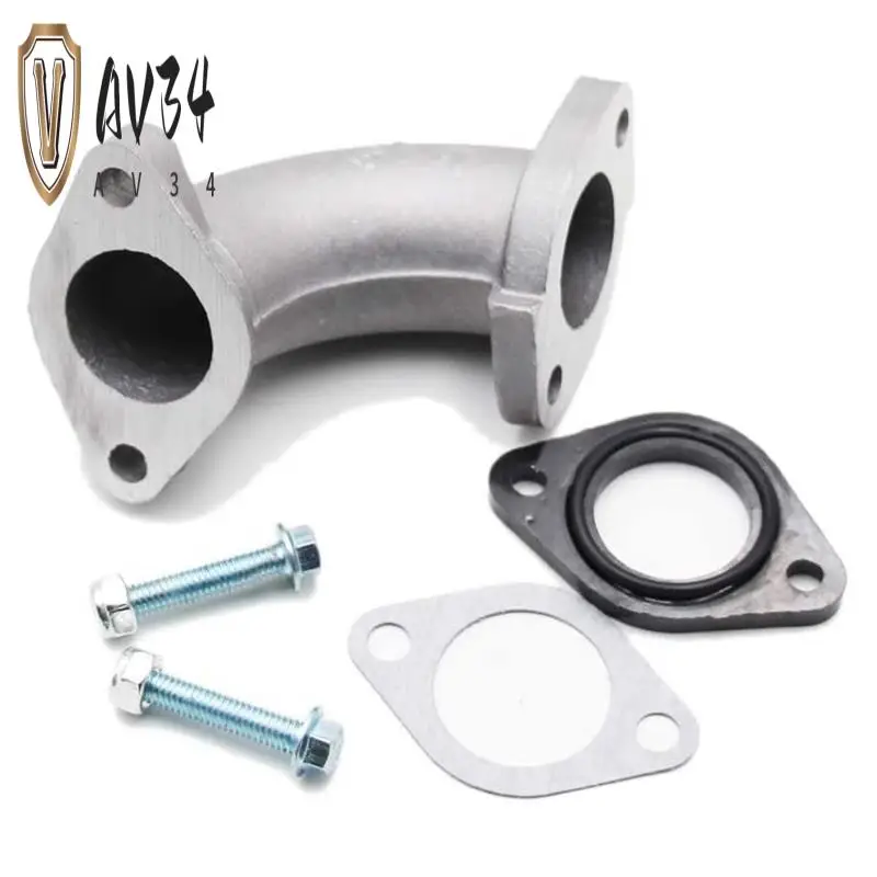 

AV34-Intake Manifold Pipe 26Mm Carburetor Intake Manifold Gasket Screw For 140 150CC Kazuma ATV Lifan YX Dirt Bike 56-2 FA