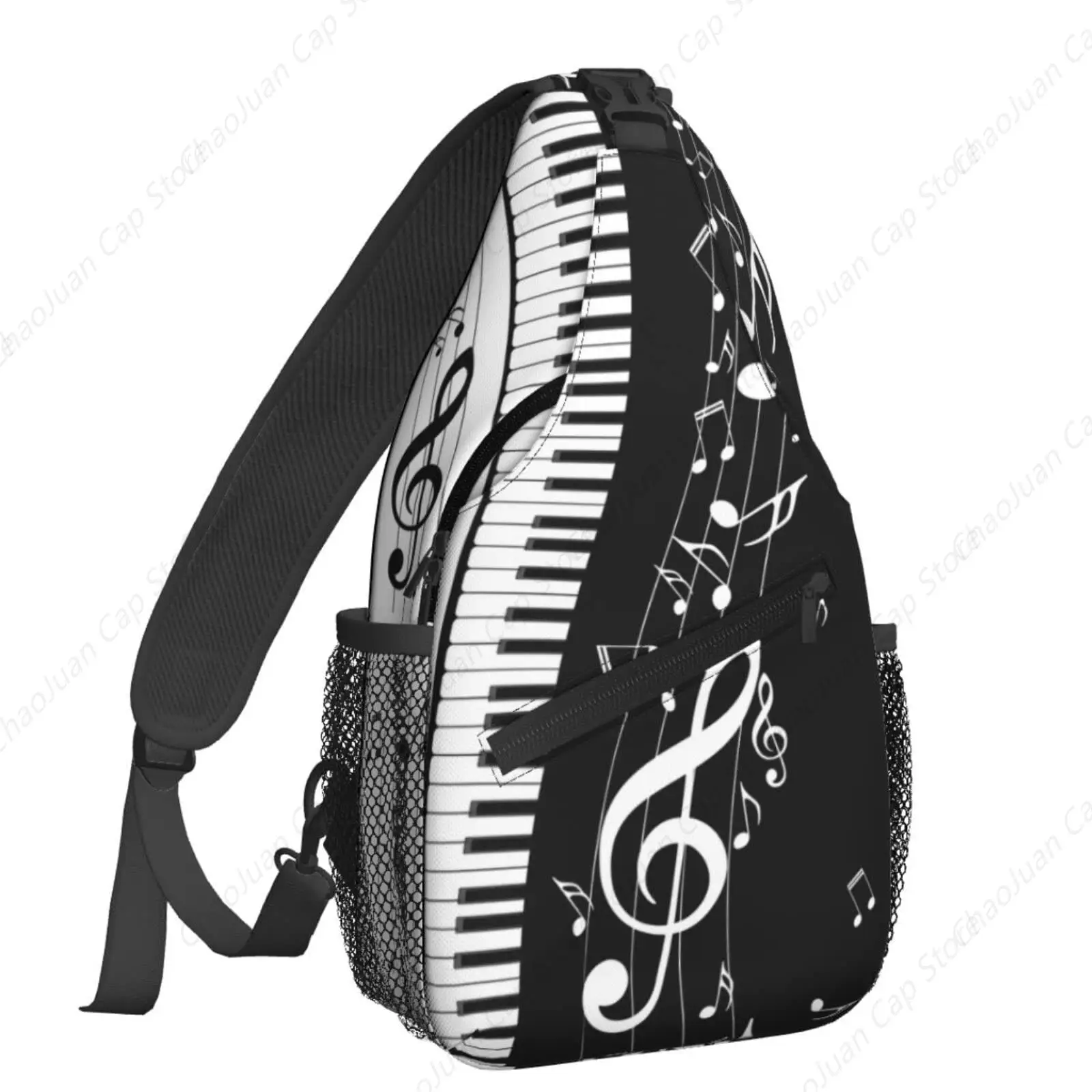 

Рюкзак на слинге с клавишами пианино, сумка через плечо для женщин и мужчин, сумка на плечо, дорожный походный рюкзак