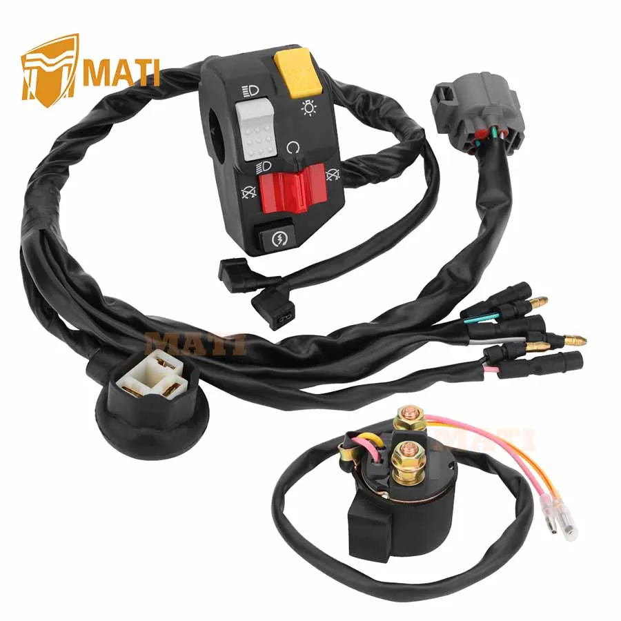 MATI Handlebar & Starter Relay Switch for Honda TRX300EX 300EX Sportrax 300 1993-2006 35200-HM3-000 35020-HM3-A01 35850-HM3-000