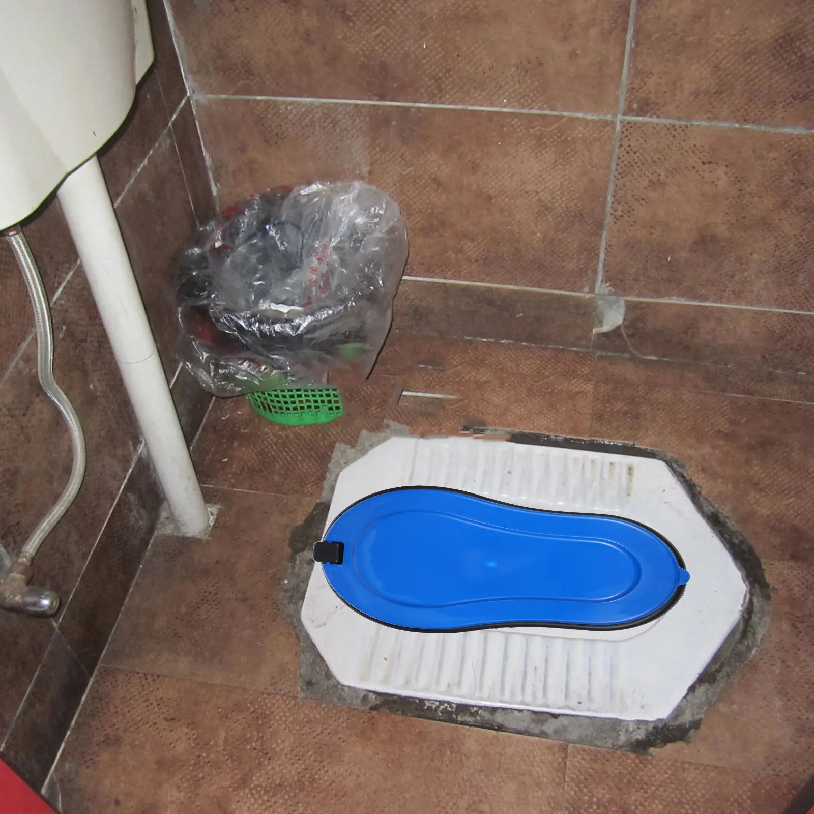 

Portable Temporary Construction Squat Toilet Stable Spill Proof Urinal Bed Pan Female Urinal Camping Hiking Emergency Portable