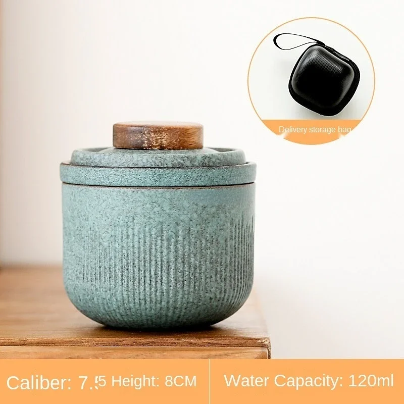 Travel Kung Fu Tea Set Outdoor Car Quick Cup One Pot Two or Three Cups Mini Carrying Bag Filter Coffee Teapot view 6
