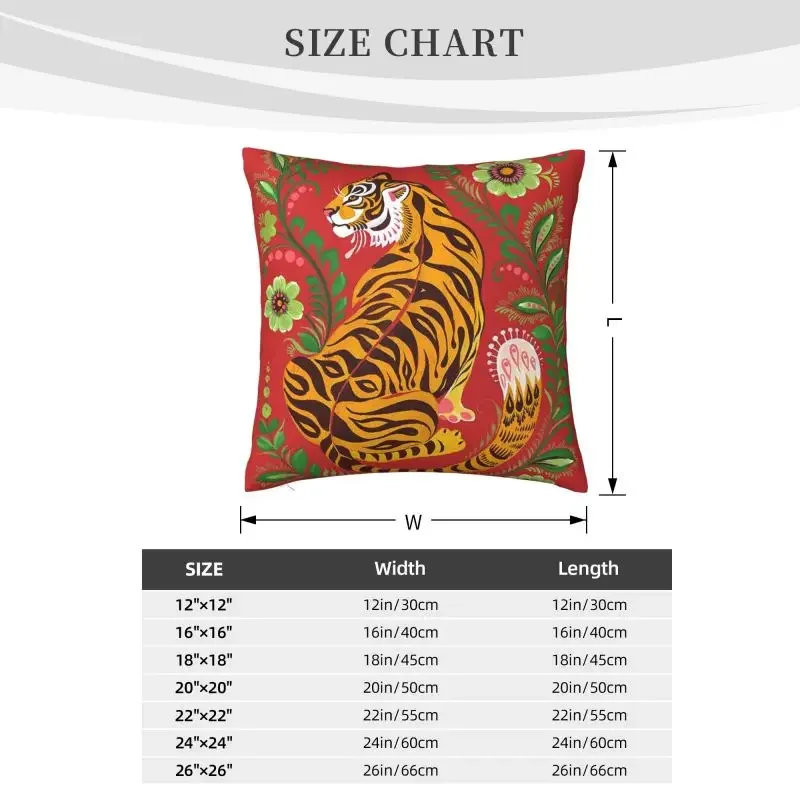 2024 Tiger Head Printed Cushion Cover 45x45cm Pillows Decorative  Animals Tiger Pillow Cover Home Decor Pillowcase For Couch