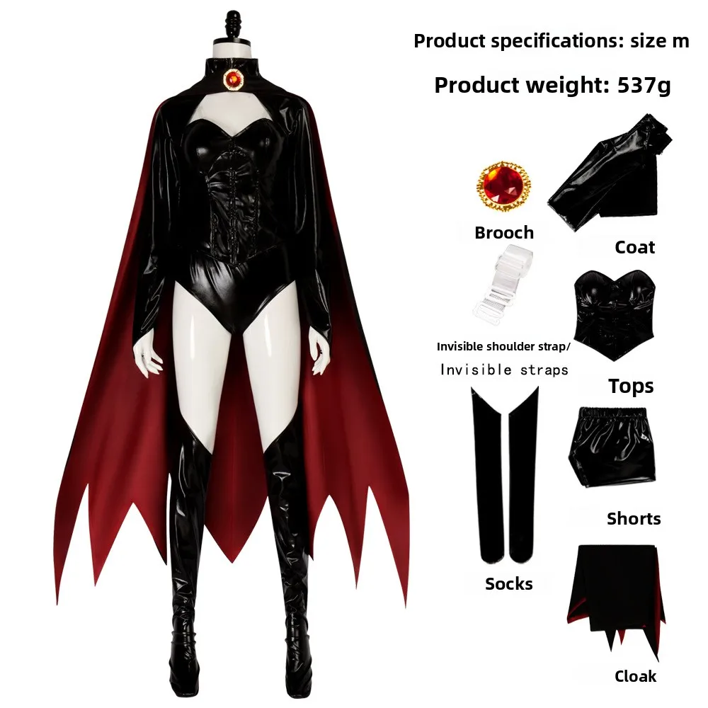 

Sexy Female Madelyne Pryor Cosplay Costume Jumpsuit Cloak X Men97 Villain Uniform Outfit Halloween Carnival Leather Battle