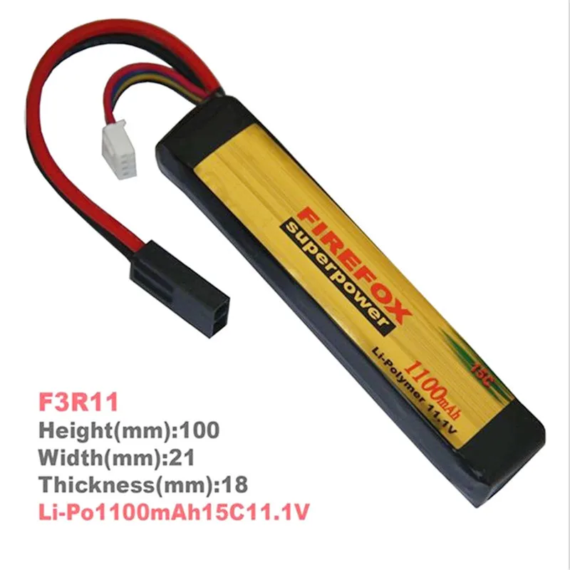 11.1V  F3R11 1100mAh 15C Li-polymer Rechargeable Battery