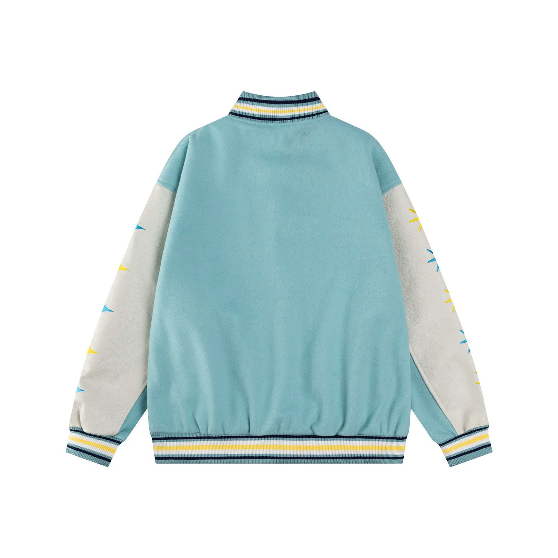 Men Letter Embroidered Basebal - Varsity Jacket Letterman 评论和价格