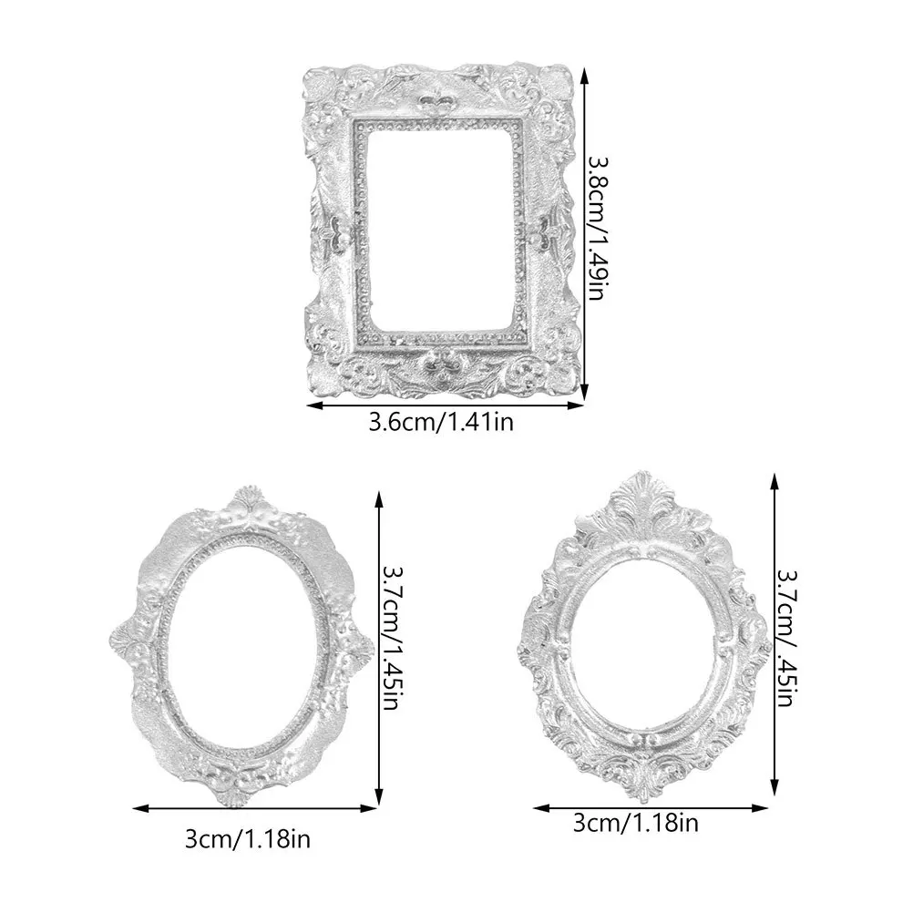 Cadres miniatures Vintage en résine, 30 pièces, accessoires créatifs à créer soi-même, cadre Photo, ornements, fournitures artisanales