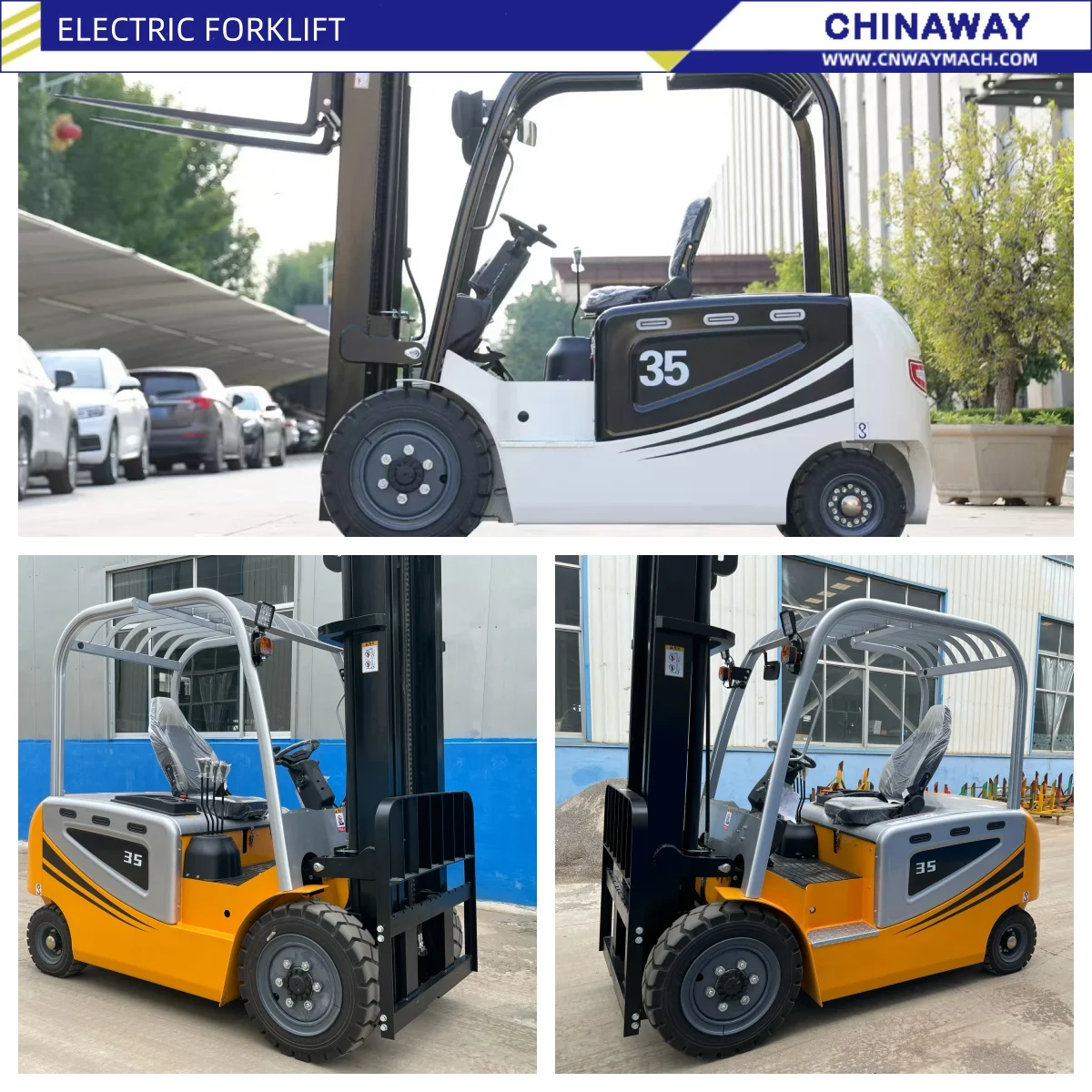 رافعة شوكية كهربائية ببطارية ليثيوم عالية الكفاءة 1.5/2/3/5 طن مع دوار - مثالية لعمليات المستودعات الصغيرة