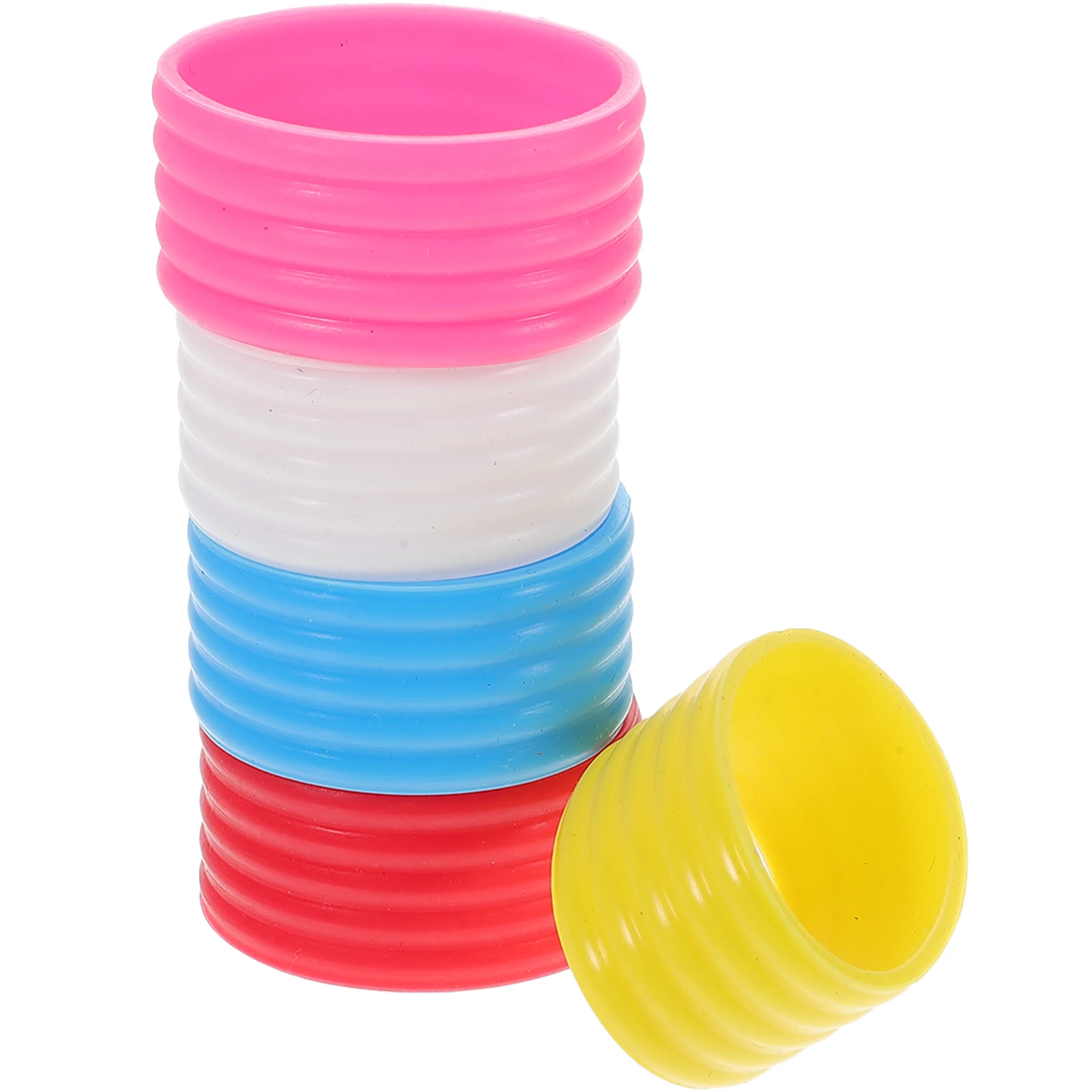 

5pcs Sweat-Absorbing Silicone Grip Rings Racket Overgrip for Tennis Badminton Pickleball Squash Racketball Anti-Slip Handle