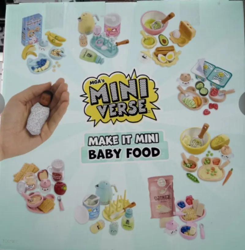 دمية مفاجأة جديدة MGA Miniverse Make It Mini Real BABY FOOD DIY لعبة كروية صنع هدية عيد للفتيات #3