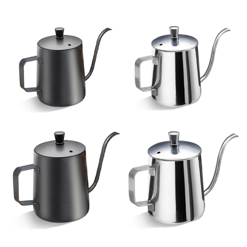 Easy to use Coffee Maker Long Narrow Spouts Kettles Manuals Coffee Pots with Lid Dropship