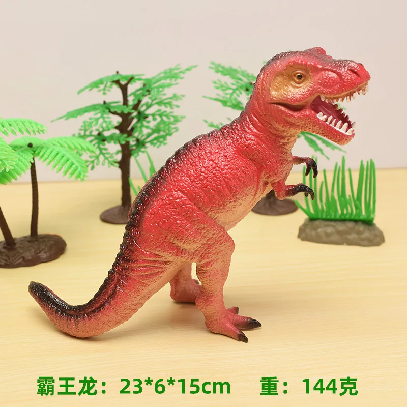 Simulatie Dinosaurus Jurassic Zachte Rubberen Katoenen Gevulde Realistische Tyrannosaurus Rex Triceratops Dinosaurusmodel