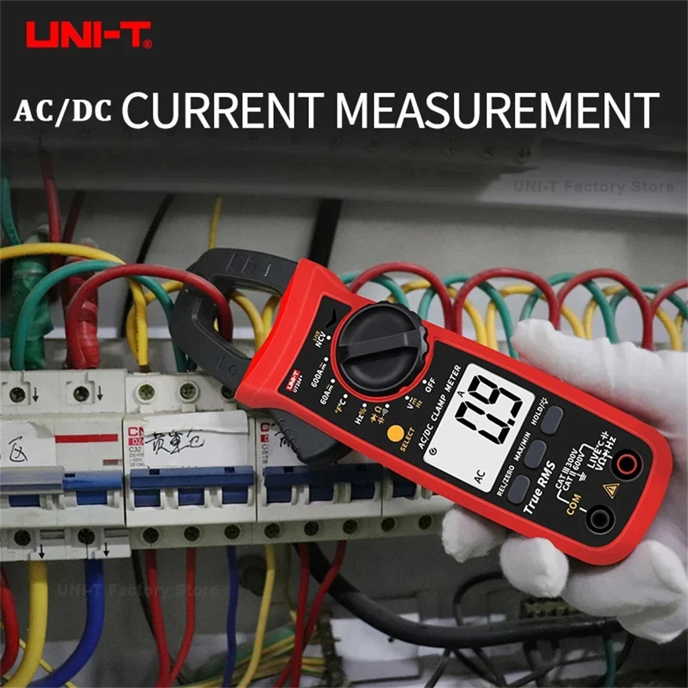 UNI-T 계량기 디지털 AC DC 펜치 전류계 전문 전기 멀티미터, UT202A + UT204 Plus UT210D UT210E UT207B UT208B 클램프