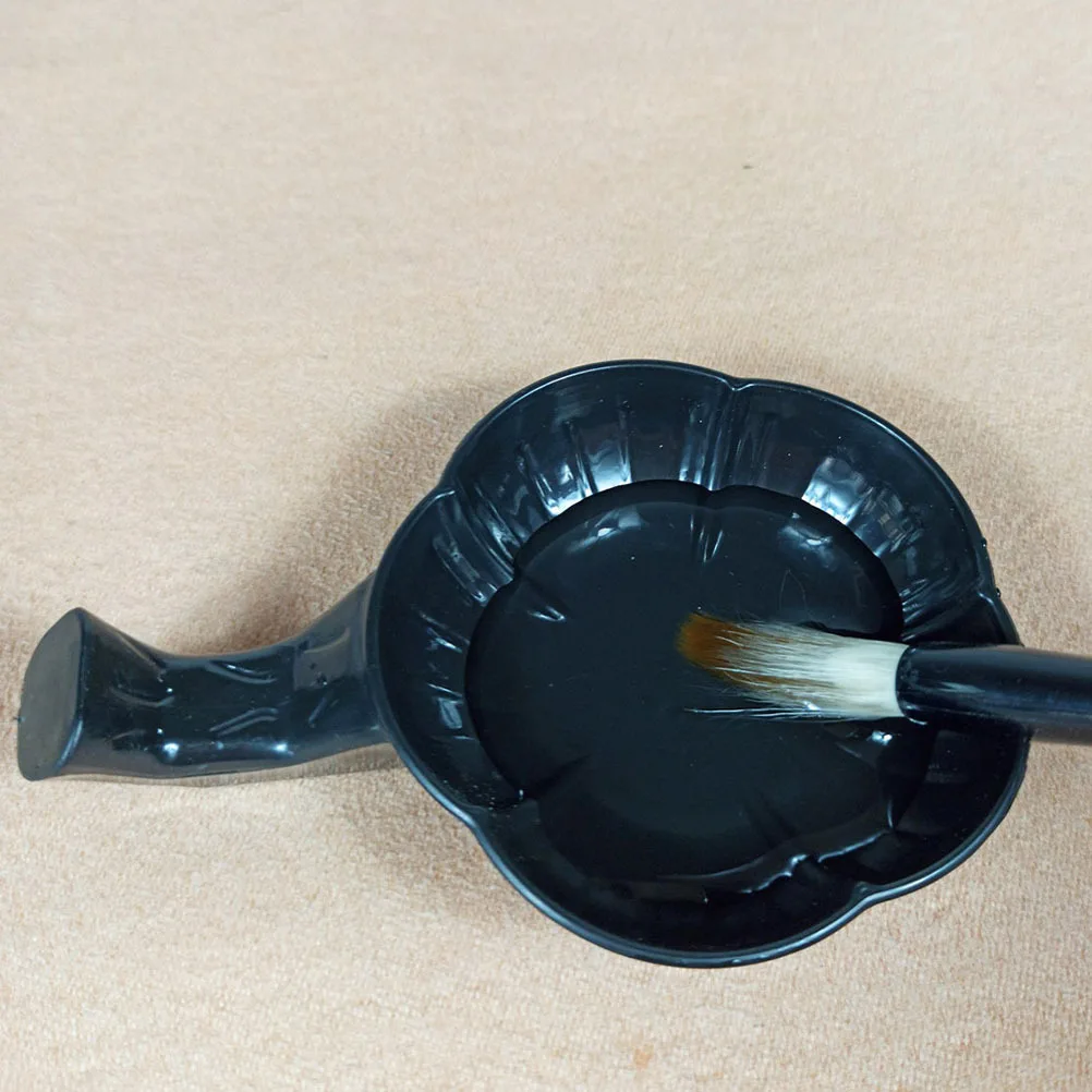 12 Stuks Plastic Multifunctionele Inkt Schotel Kalligrafieborstel Houder Stevige Desktop Inktpot Wasbare Kunst Briefpapier Lade Opslag