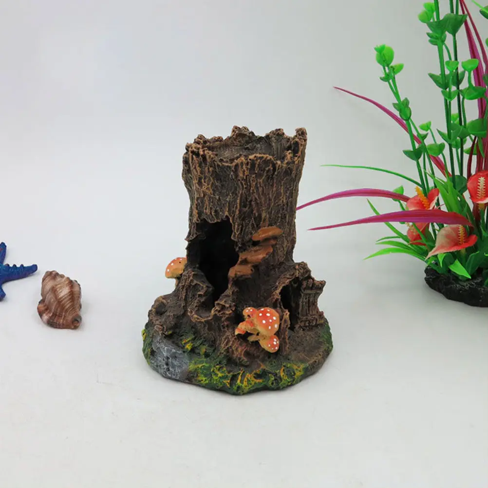 

Artificial Aquarium Tree Trunk Resin Decoration Fish Tank Ornament Natural Look Fish Habitat Decor Aquarium Landscape Resin