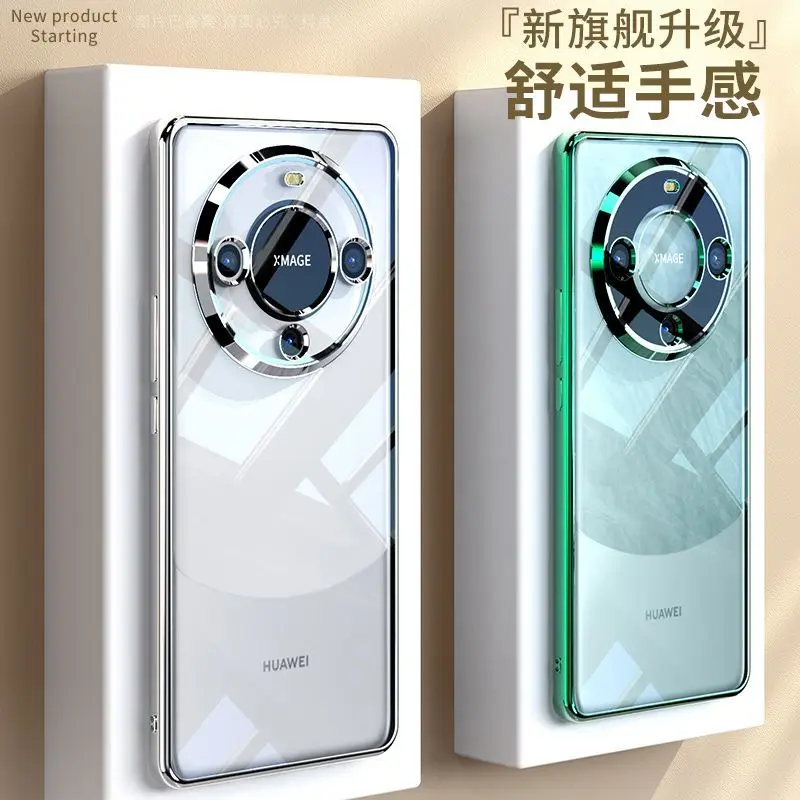 حافظة لهاتف Honor X9D/X70 حافظة عصرية مطلية بالكهرباء شفافة صديقة للبشرة غطاء من البولي يوريثان الحراري لهاتف Honor x7d ممتص للصدمات فودان