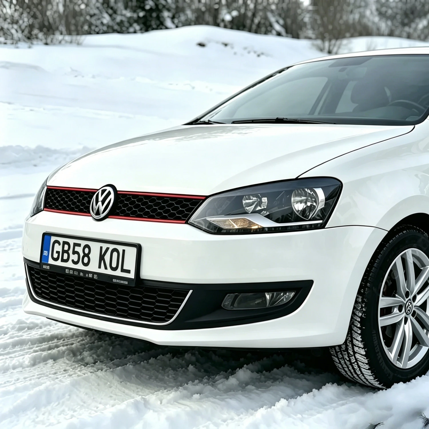 GTI Style Car Front Bumper Racing Grills For Volkswagen VW POLO 6R