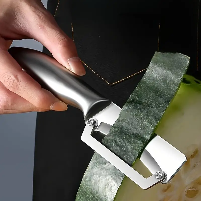 1Pc Stainless Steel Vegetable Fruit Peeler Kitchen Tool for Potatoes Pumpkins Celery Sugarcane Winter Melon Pineapple Apples