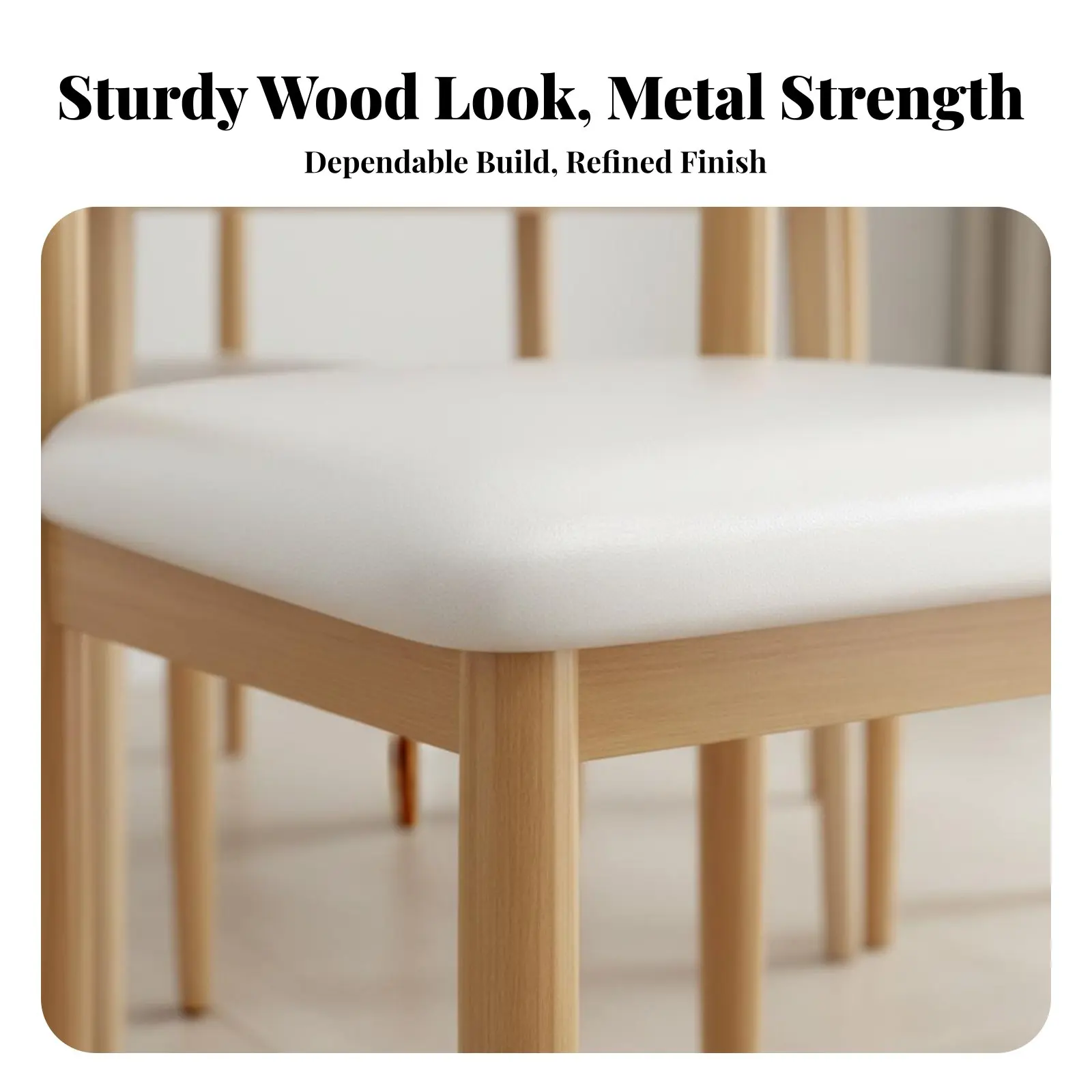 

Arched Spine Chair Modern Design Seating Furniture Ergonomic Spinerest Sturdy Frame for Homeowners, Professionals, Dining Room