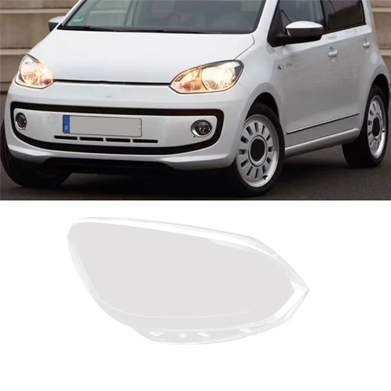 

R1-Car Headlight Cover Transparent Head Light Shade For VW UP 2009-2016 Lampshade Lamp Shell