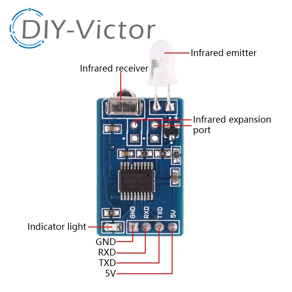 5V IR Infrared Remote Decoder Encoding Transmitter Modul &Receiver Wireless Module For Arduino