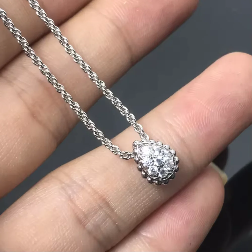 Luxury Waterdrop Full Diamond Necklace & Earrings Set