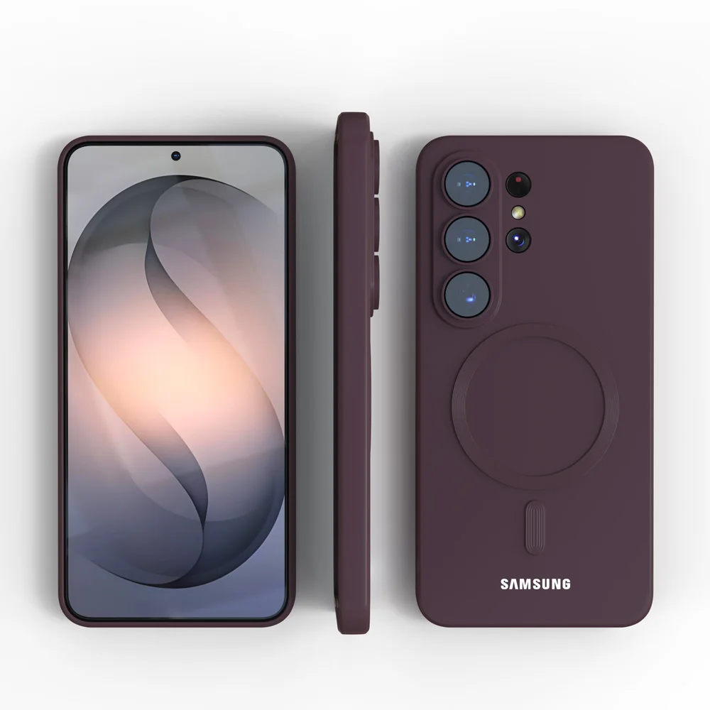 Magnetische Hülle für Samsung Galaxy S26 S25 S24 S23 Ultra FE S22 Plus A56 A55 A17 Stoßfeste Abdeckung für MagSafe Schutzcover