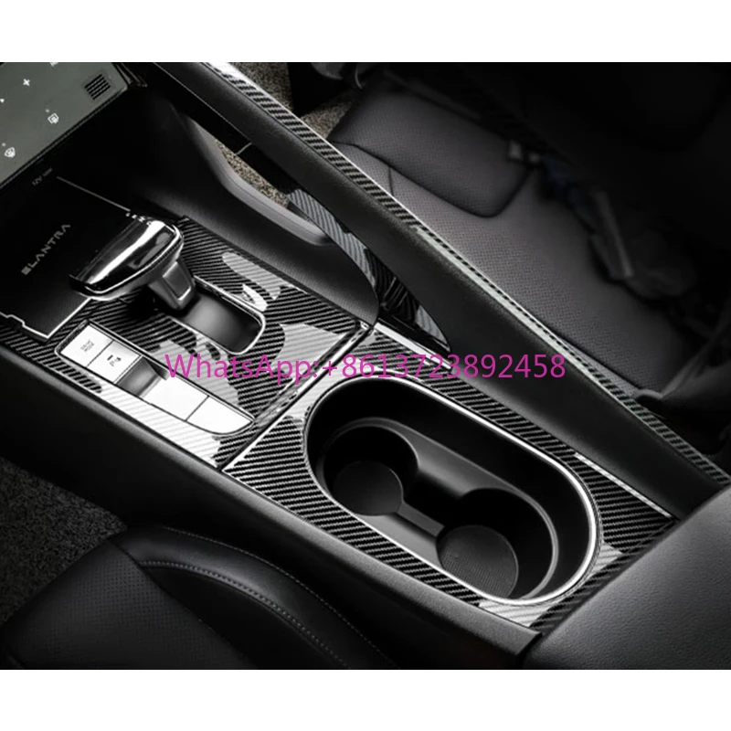 

Car Interior Accessories for hyundai Elantra Cn7 2021 2022 2023 Carbon Fiber Gear Panel Cover Air Vent Seat Adjust Armrest Trims