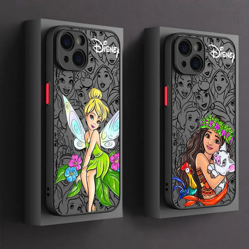 

Disney Princess Phone Case For iPhone 17 16 15 Pro Max Case 14 13 12 11 Pro Max 16e 17e Air Mini XS XR X 7 Plus Shockproof Cover