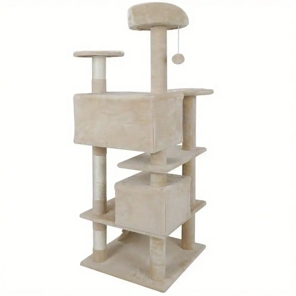 

Multi-level Cat Tree Tower for Multiple Cats W/Sisal Posts, Scratching Board