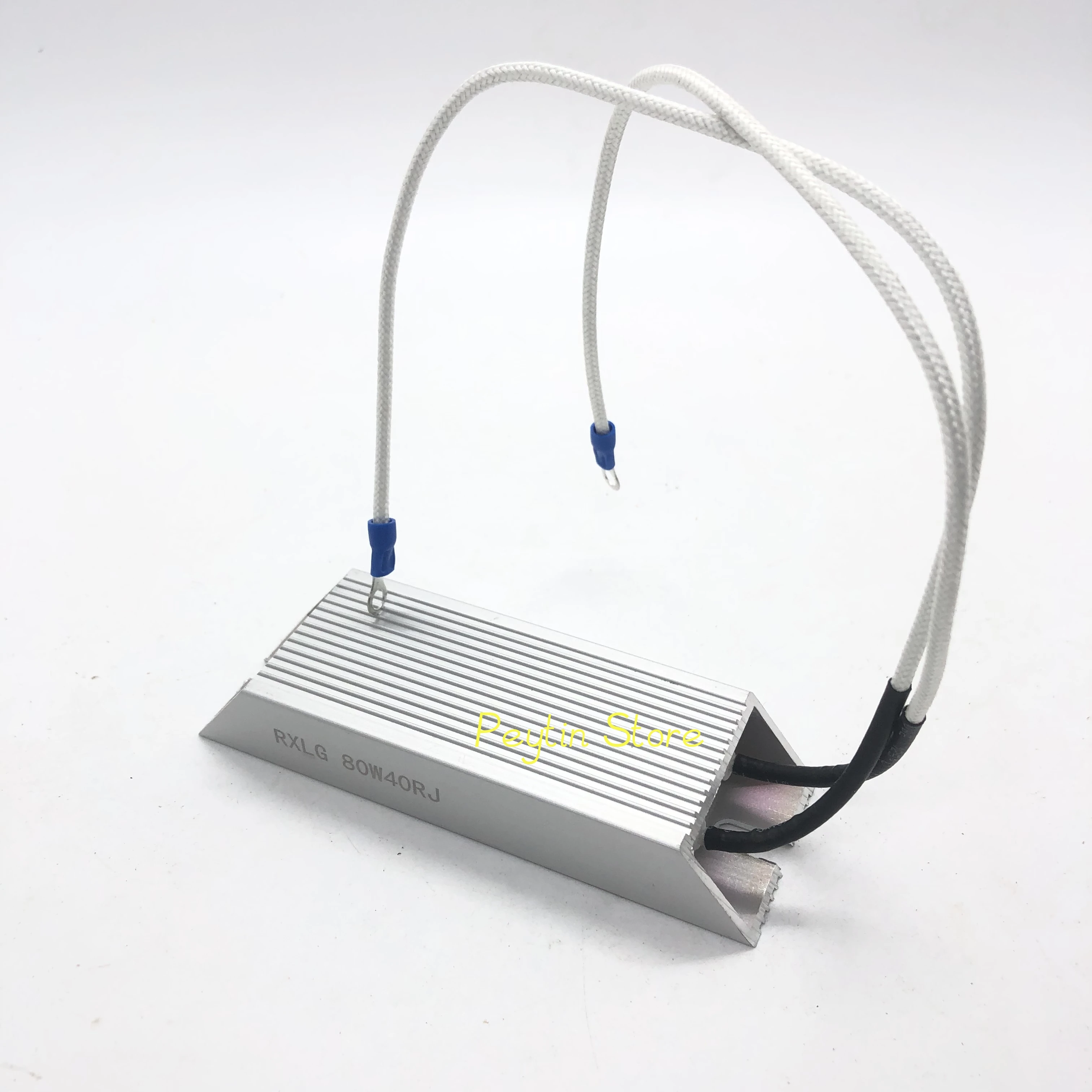 1Pc RXLG Inverter Brake Aluminum Case Brake Resistance 80W 10RJ 20RJ 47RJ 200RJ 40RJ 60RJ 12RJ 22RJ Aluminum Case Resistor