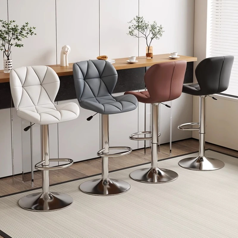 كرسي بار قابل للتعديل، مقعد مرتفع مريح للمنزل، بار كاريوكي بار، كرسي بار الاستقبال، مكتب الاستقبال في الفندق، كرسي مرتفع لأمين الصندوق #1