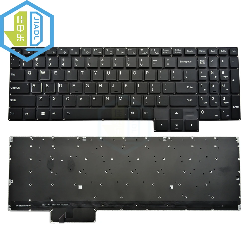 

US English Laptop RGB Backlit Keyboard For MB3382004 F0078-004 Black Russian RU Notebook Keyboard