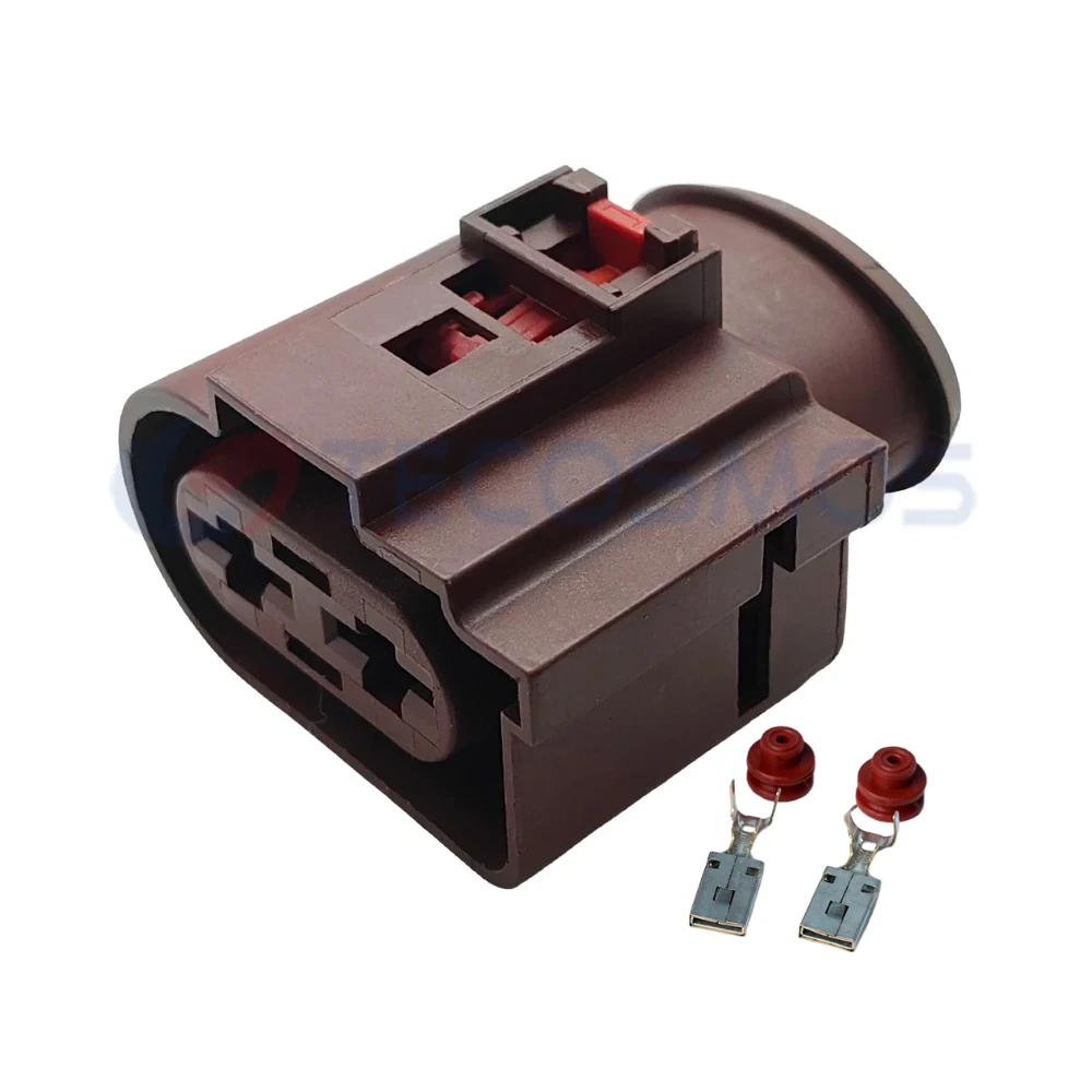 2 Pin Auto Connector Power Pump Electronic Fan Harness Plug 1J0 971 955 1K0971955 1K0971055A For VW Audi
