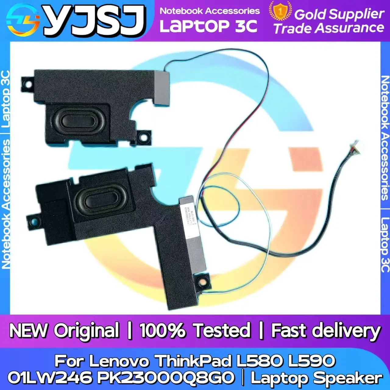 

New Original Laptop Notebook Audio Speaker For Lenovo ThinkPad L580 L590 built-in speaker horn audio 01LW246 PK23000Q8G0