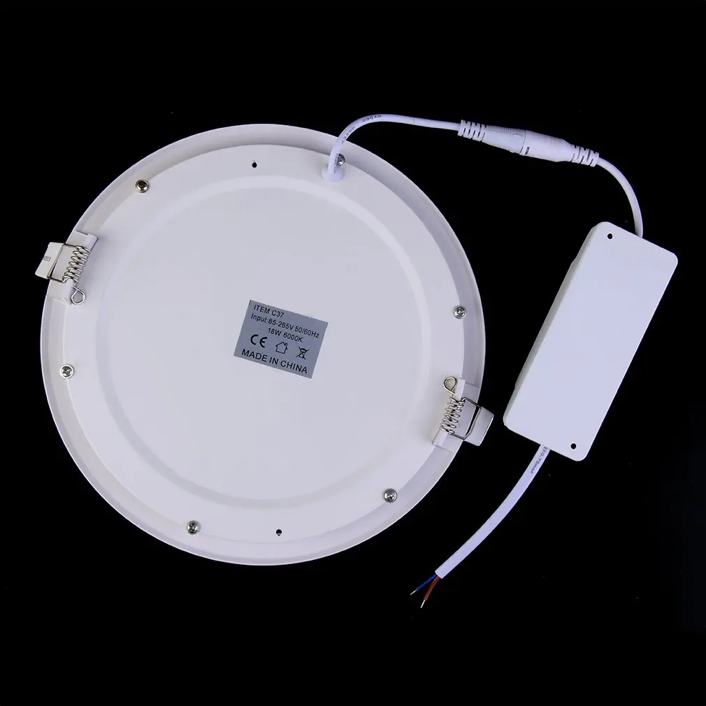 18W LED Round Recessed Ultra Slim Lighting Panel Ceiling Downlight Bedroom Kitchen Indoor Down Light Ceiling LED Spot Light